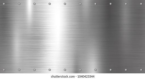 Silver metal texture background vector illustration