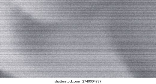Silver metal texture of brushed stainless steel plate with the reflection of light.