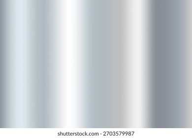 Textura de metal prata, gradiente de aço vetorial. Gradação brilhante, fundo de luxo. Superfície de ferro, ilustração abstrata de cor cinza