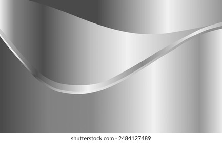 Fondo de Formas Abstractas metálicas plateadas