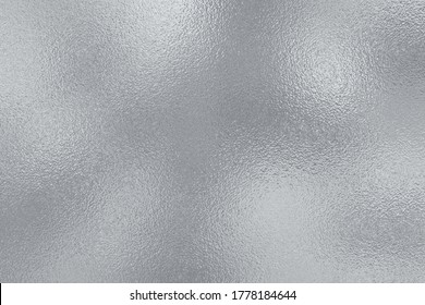 Silver metallic background. Beautiful texture with effect foil. Silver metal surface. Glitter backdrop. Silver plate. Shine design for invitation, wedding greeting, cards, prints. Vector illustration 