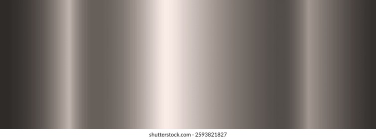 Silver metallic gradient. Metallic polished glossy abstract background. The texture of the smooth foil, metal surface. Vector EPS 10.