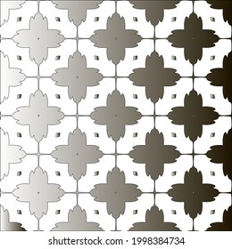 Silver metallic gradient with repeat Pattern . Abstract metallic background.