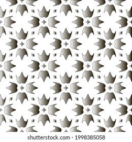 Silver metallic gradient with repeat Pattern . Abstract metallic background.
