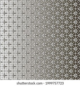 Silver metallic gradient with repeat Pattern . Abstract metallic background.