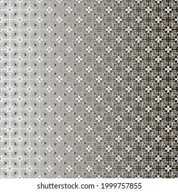 Silver metallic gradient with repeat Pattern . Abstract metallic background.