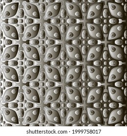 Silver metallic gradient with repeat Pattern . Abstract metallic background.