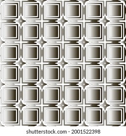 
Silver metallic gradient with repeat Pattern . Abstract metallic background.