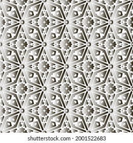 
Silver metallic gradient with repeat Pattern . Abstract metallic background.