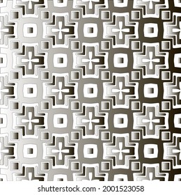 Silver metallic gradient with repeat Pattern . Abstract metallic background.