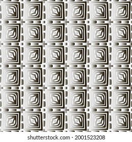 Silver metallic gradient with repeat Pattern . Abstract metallic background.