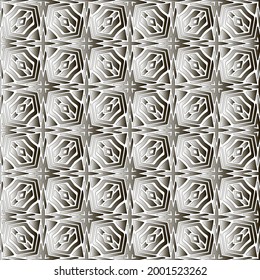 
Silver metallic gradient with repeat Pattern . Abstract metallic background.