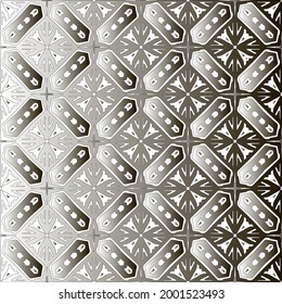 
Silver metallic gradient with repeat Pattern . Abstract metallic background.