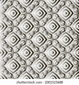 Silver metallic gradient with repeat Pattern . Abstract metallic background.