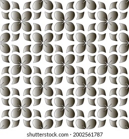 Silver metallic gradient with repeat Pattern . Abstract metallic background.