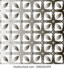 
Silver metallic gradient with repeat Pattern . Abstract metallic background.