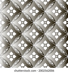 
Silver metallic gradient with repeat Pattern . Abstract metallic background.