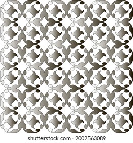 Silver metallic gradient with repeat Pattern . Abstract metallic background.