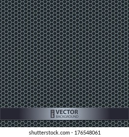 Silver metallic grid background pattern. RGB EPS 10 vector illustration