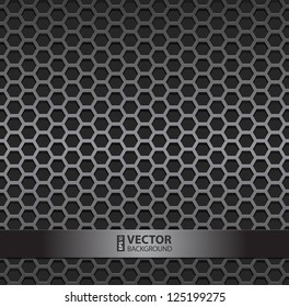 Silver metallic grid background. RGB EPS 10 vector illustration