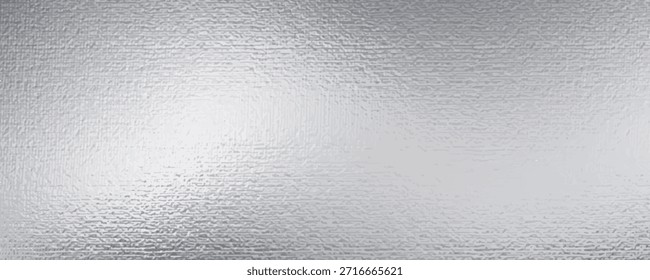 Textura metálica prateada. Fundo bonito com folha de efeito. Superfície de metal prateado. Fundo de brilho. Placa de prata. Design brilhante para convite, saudação de casamento, cartões, impressões. Ilustração vetorial
