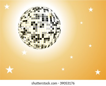 silver mirror ball