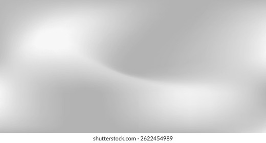 Silver modern foil background with metal mirror texture. Chrome gradient surface with light abstract simple