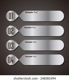 silver modern text box template for website computer graphic and internet, numbers.