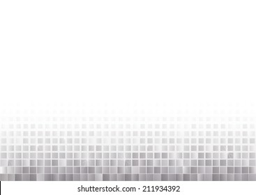 silver mosaic squares gradually fading
at the bottom of the picture