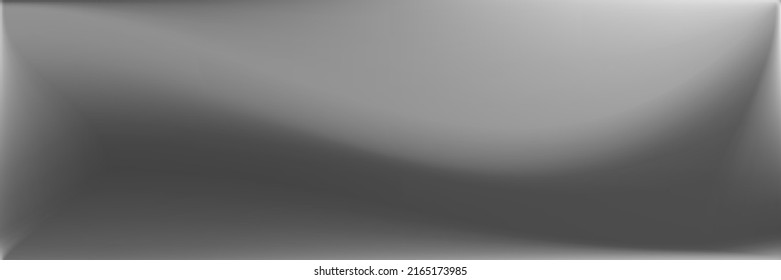 Silver Natural Modern Design Hintergrund. Grauer Metallischer Wavy Gradient Mesh. Eine lebendige, glatte Oberflächenillustration. Alluminium, schwarz-weißer unscharfer Hintergrund. Wasser Wavy Gradient Mesh.