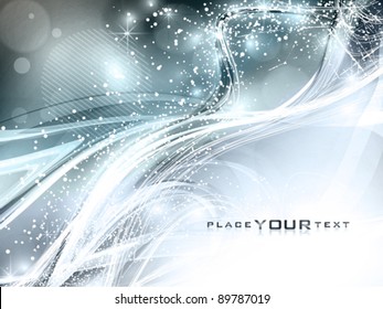 Silver night. Abstract soft celebratory background. Vector