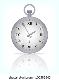 Silver old clock, 10eps.