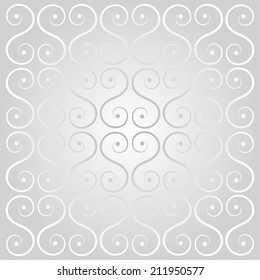 silver oriental decorative lattice with background light