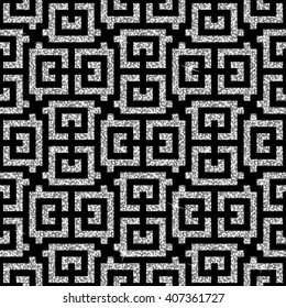 silver oriental swastika pattern