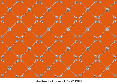 silver ornament in arabian style. Pattern wallpapers and for backgrounds. A popular trend in interior decoration. Vector illustration 