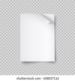 Silver Page Curl Corner On Blank Sheet Of Paper. Turn Paper Sticker With Flip Edge Isolated On Transparent Background. Vector Web Banner Or Post Note Template For Your Design.