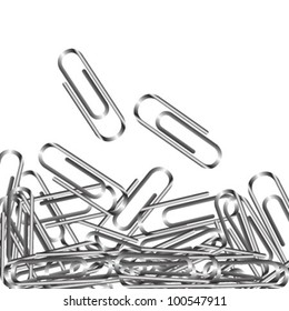 silver paper clip set