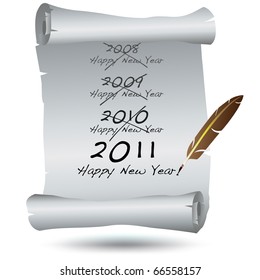 Silver Parchment 2011 vector