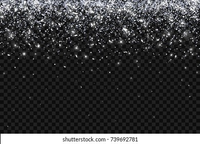 30,615 Silver glitter transparent background Images, Stock Photos ...