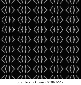 Silver periodic brackets, shades of grey seamless vector background