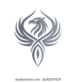 Silver Phoenix Rising Emblema de