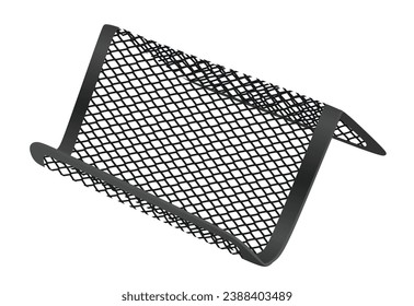 Teléfono plateado o soporte de tarjetas. ilustración vectorial