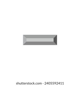 Silver, piece, geometric symbol simple logo vector