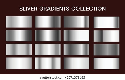 Silver or platinum gradients set design 