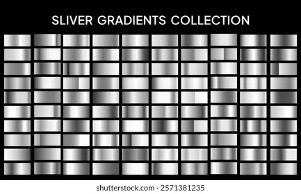 Silver or platinum gradients set gradient color 