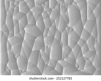 Silver polygonal style abstract geometric triangular vector illustration graphic background