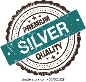 Silver Premium Quality Rubber Stamp
