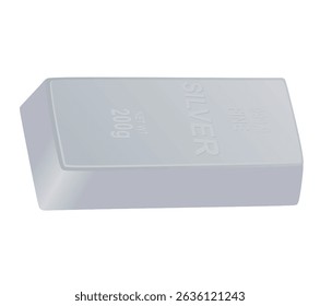 Silver  prop isolated. vector illustration