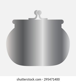 Silver purse icon 