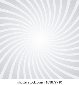 Silver Radial Rays. Vector Abstract Background